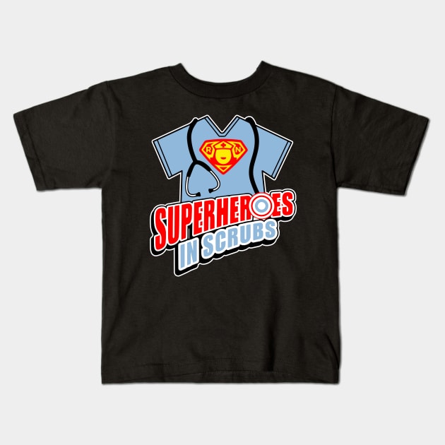 Superheroes in Scrubs Kids T-Shirt by BadDesignCo